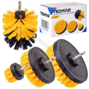 Techkar szczotki na wkrętarkę średniej twardości