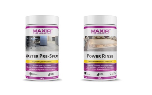 Maxifi Master Pre-Spray Power Rinse 2x500g Zestaw do prania tapicerki materiałowej
