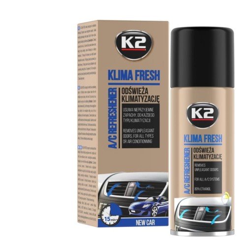 K2 KLIMA FRESH NEW CAR 150ml - Spray do odświeżania klimatyzacji