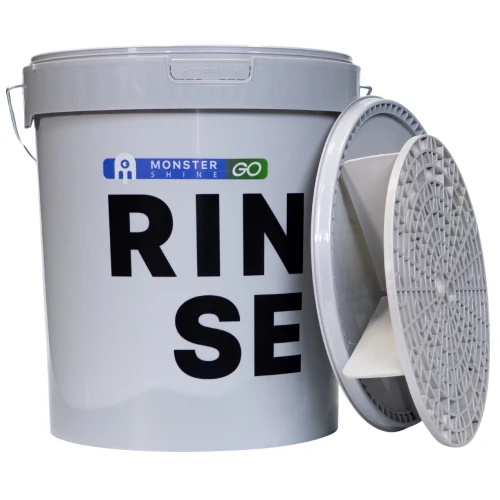 Monster Shine GO Wiadro Rinse - Grey 16L + separator brudu do wiadra 26cm