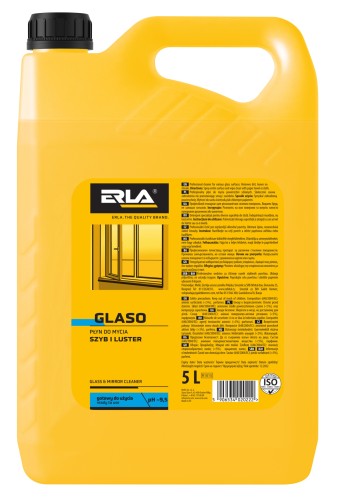 ERLA GLASO 5000ml 5L Płyn do mycia powierzchni szklanych bez polerowania
