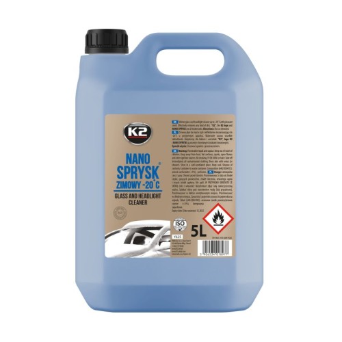 K2 NANO SPRYSK ZIMOWY -20C 5L Płyn do spryskiwaczy