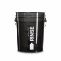 FXPROTECT wiadro do mycia auta RINSE 20L Black z miarką, ergonomiczny uchwyt