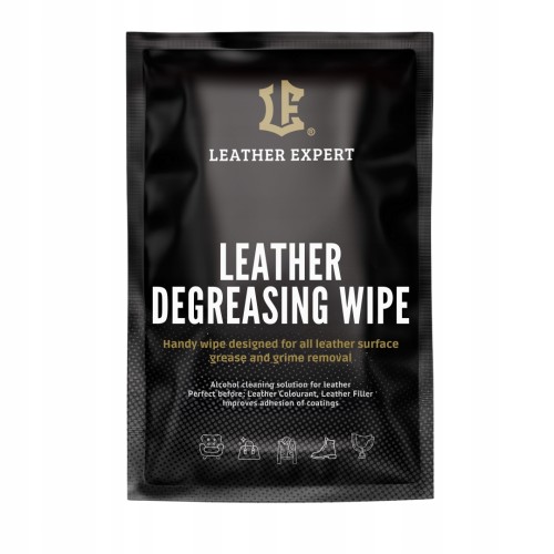 Leather Expert Leather Degreasing Wipe – chusteczka do odtłuszczenia skóry