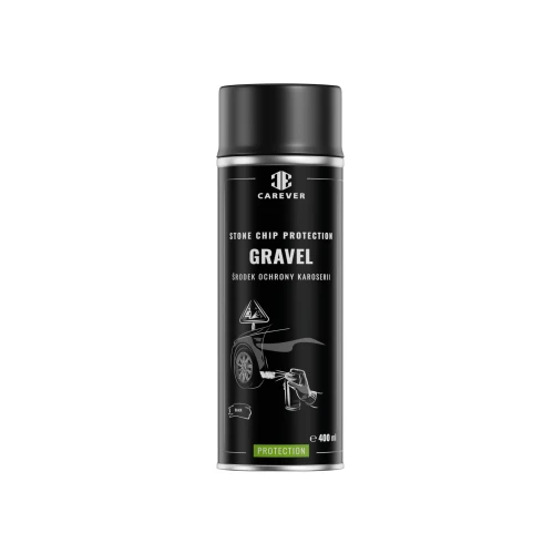 Novol Carever Gravel Black Spray 400ml - Środek ochrony karoserii typu „baranek” - w aerozolu
