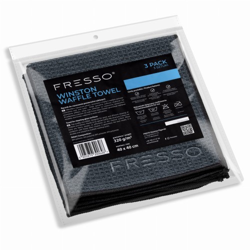 FRESSO Winston Waffle Towel 3 pack 40x40cm Mikrofibry waflowe