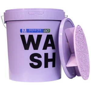 Monster Shine GO Wiadro Rinse - Purple 16L + separator brudu do wiadra 26cm