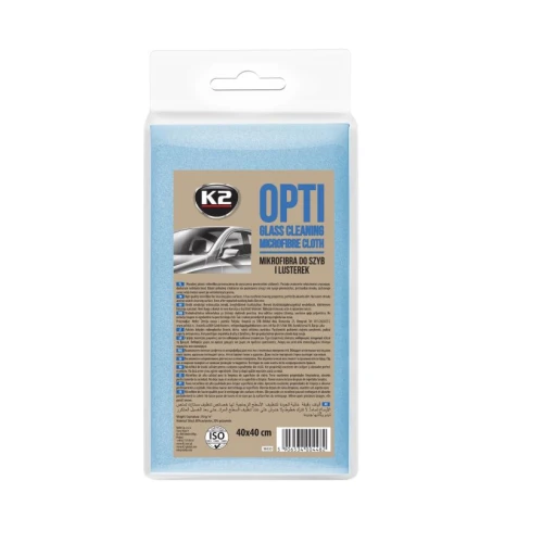 K2 OPTI Mikrofibra do szyb i lusterek 40x40 cm