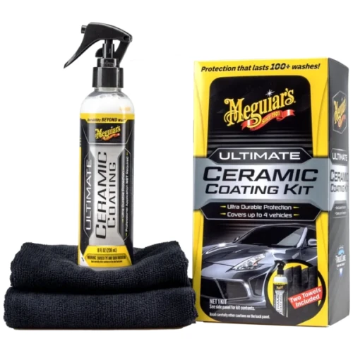 Meguiar's Ultimate Ceramic Coating Kit 236ml - Ceramiczna ochrona lakieru + 2 x Supreme Shine Microfiber