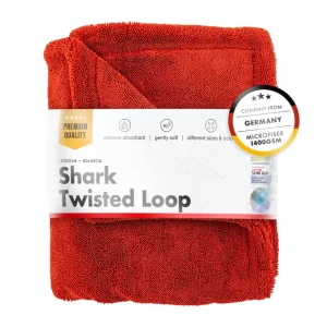 ChemicalWorkz Shark Twisted Loop Towel Red - ręcznik do osuszania 1400gsm 60x40cm