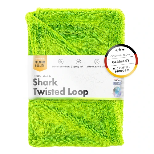 ChemicalWorkz Shark Twisted Loop Towel Green- ręcznik do osuszania 1400gsm 40x40cm