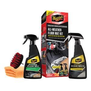Meguiar’s Quik Solutions All Weather Mat Kit - Zestaw do pielęgnacji gumowych dywaników