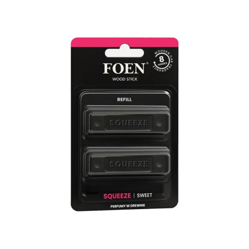 Foen Wood Stick Squeeze Refill - zestaw 2 wkładów do zapachu samochodowego do kratki nawiewu