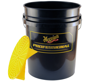 Meguiar's Professional Wash Bucket + Grit Guard Black Zestaw