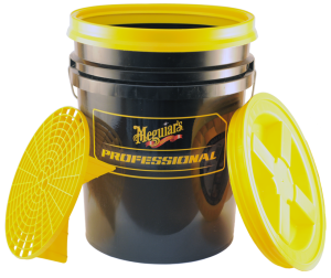Meguiar's Professional Wash Bucket Combo Black Yellow Zestaw